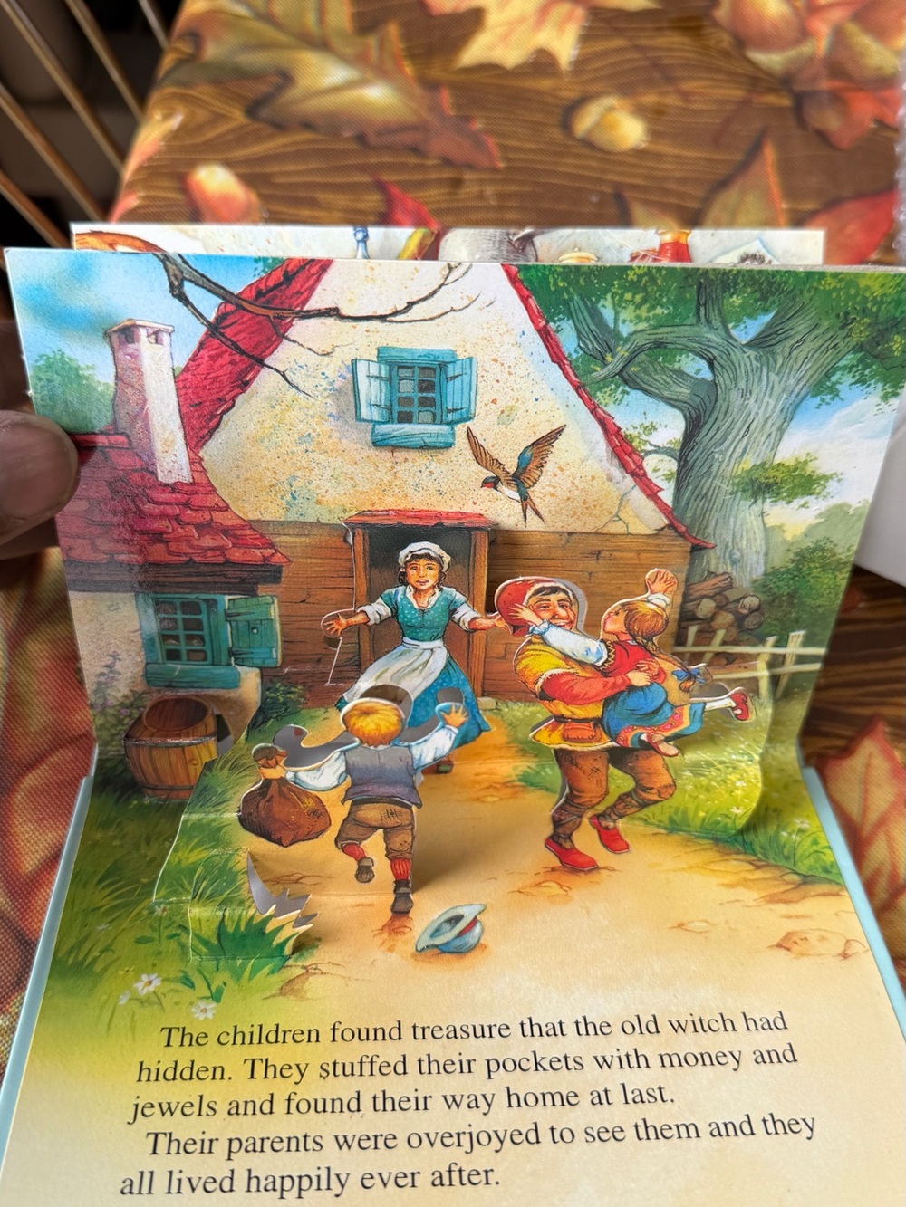 Pop-Up Storybook Toy - Colorful Children's Cottage Scene